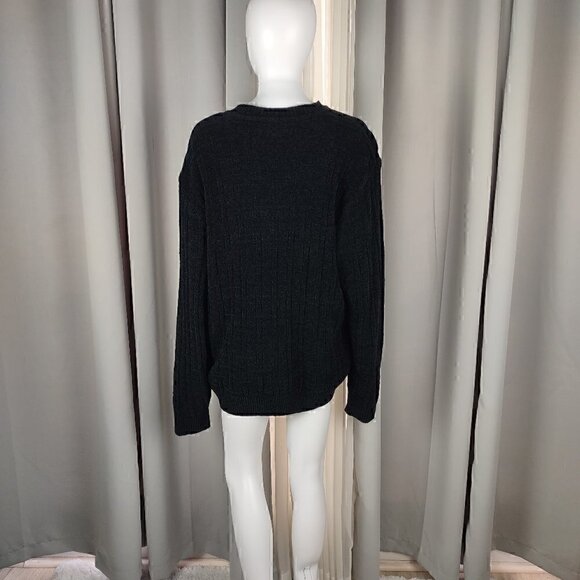 croft & barrow Sweaters - Croft & Barrow Extra Soft Crewneck Black Sweater Size Large